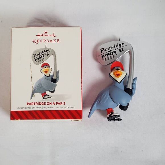 2014 Hallmark Keepsake Ornament “Partridge on a Par 3” Golf Birdie – Robert Chad - Picture 1 of 6